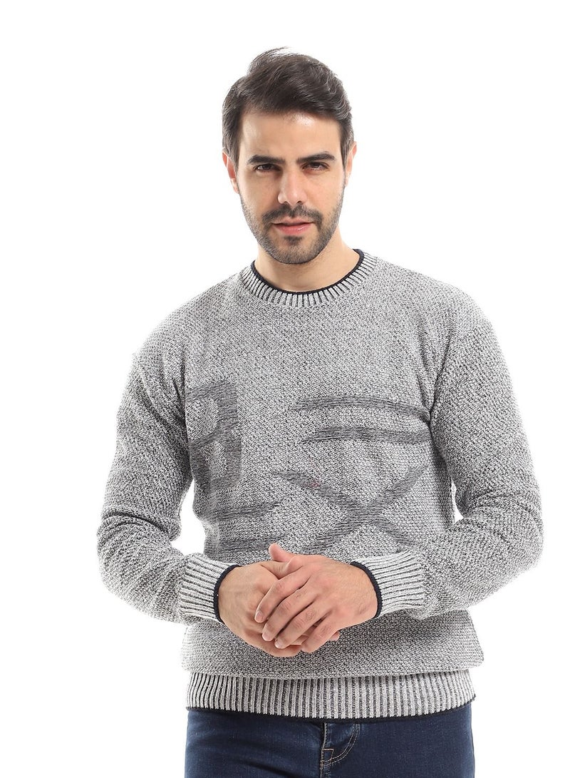 Caesar Wool Mens Pullover With Multi Design  - Image 1