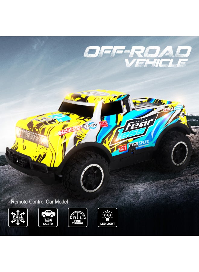 1:24 With Light Small Proportion Remote Control Car Non-live Children's Toys Remote Control Car-Color:Y243 Red-Scale:1:24  - Image 5