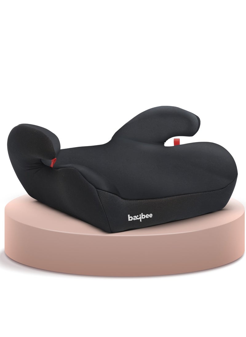 BAYBEE - Baybee Kids Booster Car Seat for Baby Portable Lightweight Travel Car Seat with Removable Cover, Comfort, Compact and Easy to Use | Suitable for Toddler 4-12 Years Boys Girls (Black) - Image 1
