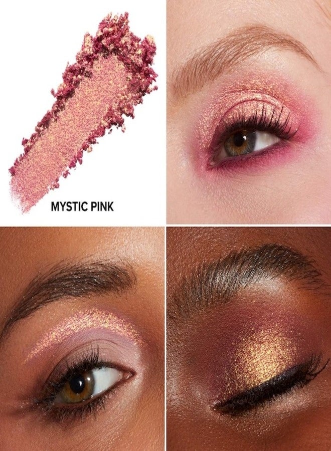 Too FacedCosmetics TOO FACED Disco Crush High Shine Glitter Eye Shadow + Face Sparkle Mystic Pink - Petal Pink With Gold Sparkle 1.5g - Image 2