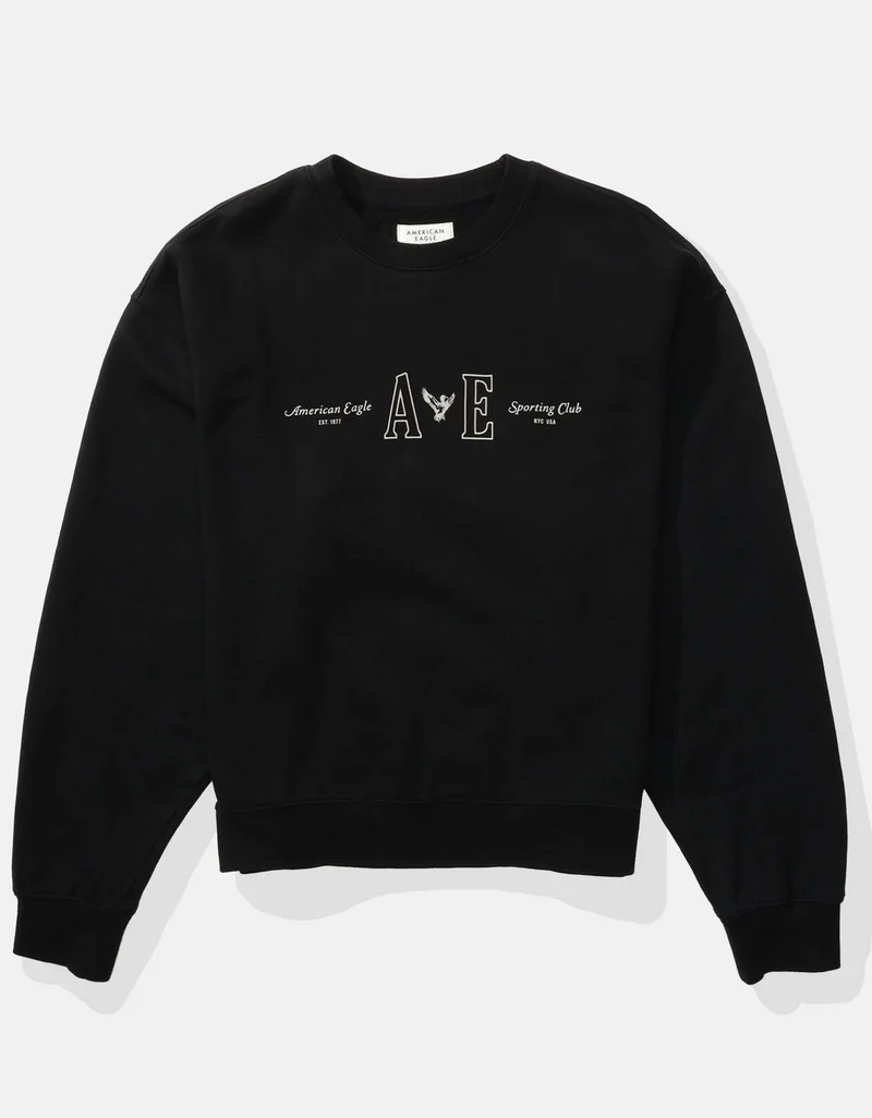 American Eagle  AE Graphic Crewneck Sweatshirt for Men | Best Price UAE
