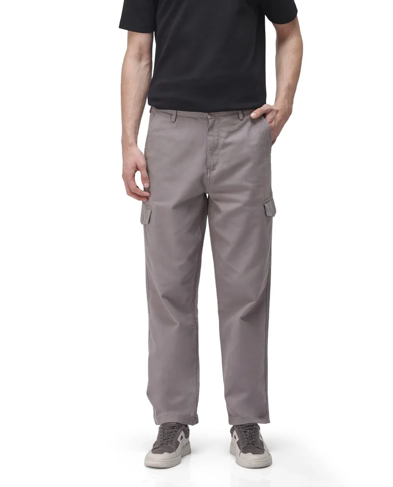 Rare Rabbit Men's Regular Fit Cargo Trouser