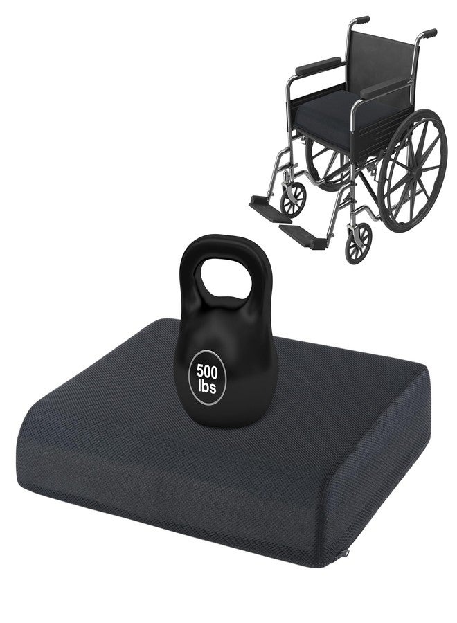 ROYALAY Bariatric Seat Cushion 500 lbs, 24"x18"x4" Extra Large Seat Cushion for Heavy People, Memory Foam Wheelchair & Mobility Scooter Pad with Removable Cover - Image 1