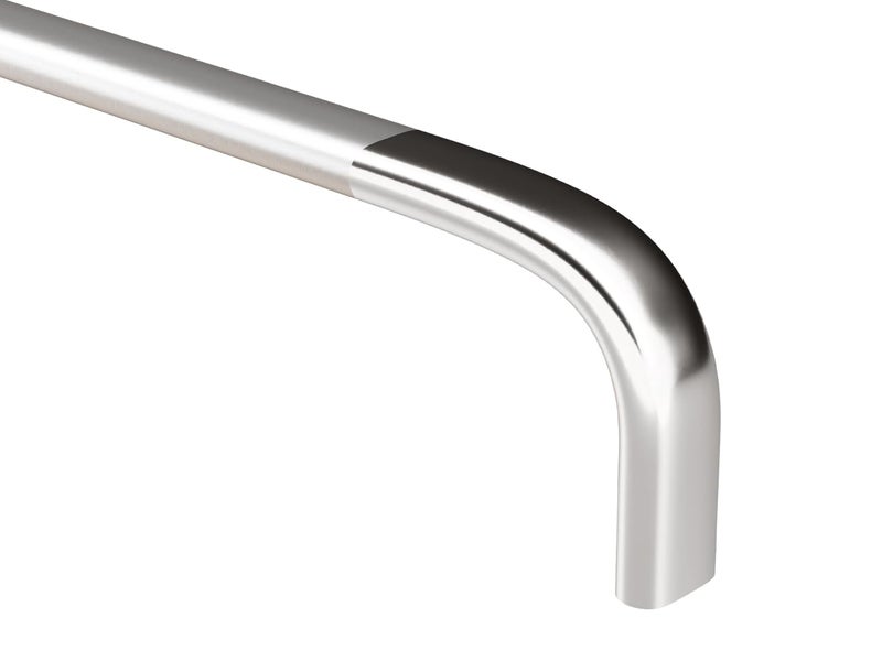 Atlantic Stainless Steel Capsule D Dwawer Cabinet Pull Handle 8 Inch Total Length 200 Mm Hole To Hole 195 Mm Twotone Finish Pack Of 12 Pieces - Image 3