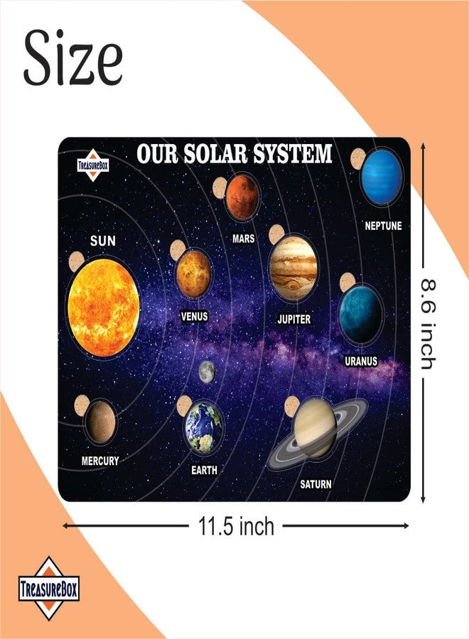 TreasureBox Wooden Puzzle Educational Board Learning Toy Tray for Kids, Size 22x30 cm (SS-TV) - Image 2