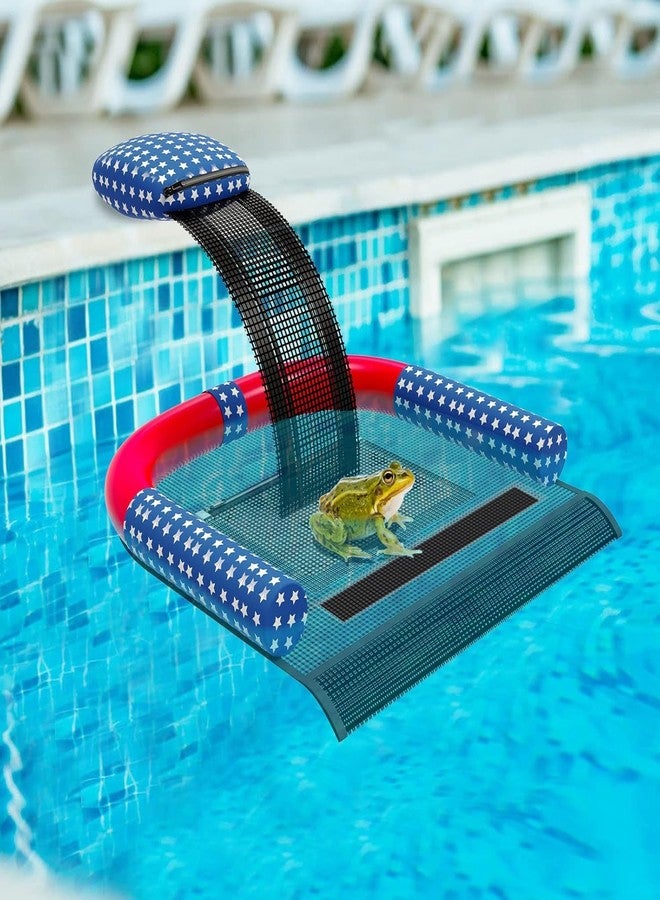 Poolvio Animal Saving Escape Ramp with Pool Surface Skimmer Catcher, Floating Ramp Rescues, Pond & Pool Critter Escape Ramp Saving Frogs, Toads Animal Mice, Birds - Image 1