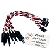 BackBay R/C BackBayRC 20awg Twisted Servo Extension Cable wSafety Clip 100 Strands for RC Vehicles Drones EBikes 7 Lengths 5 Wires per Pack 15CM 6in - Image 2