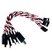 BackBay R/C BackBayRC 20awg Twisted Servo Extension Cable wSafety Clip 100 Strands for RC Vehicles Drones EBikes 7 Lengths 5 Wires per Pack 15CM 6in - Image 4