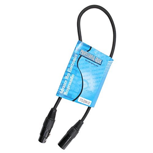 MCSPROAUDIO 110 ohm 3 Pin DMX Lighting Cable (02 ft, 1 Cable) - Image 1