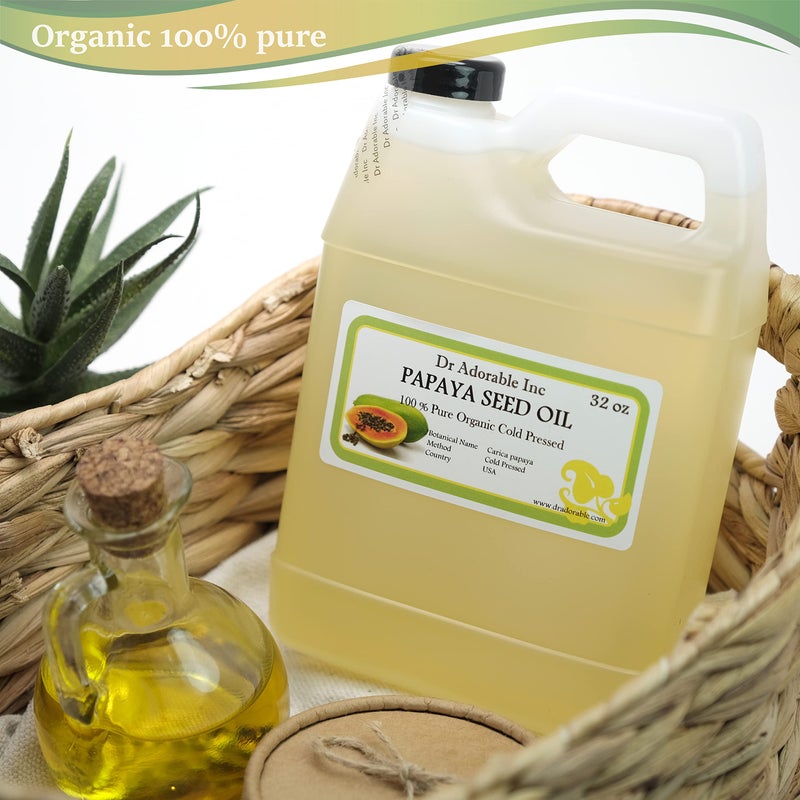 Dr. Adorable Dr Adorable - 32 oz - Papaya Seed Oil - 100% Pure Natural Premium Organic Cold Pressed - Image 2