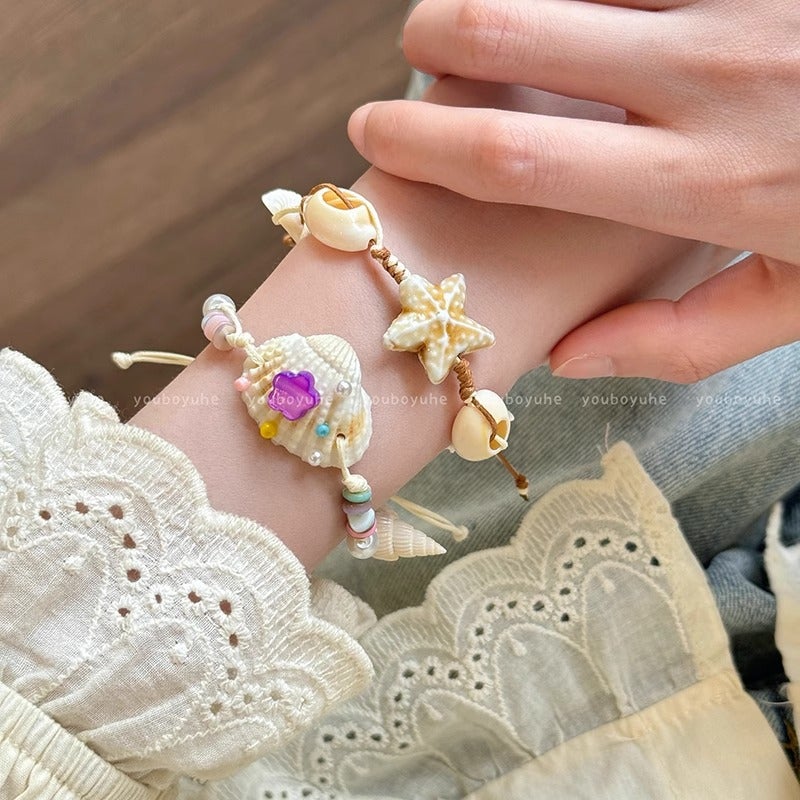 سوار خرز بأشكال الصدف ونجم البحر - أنيق وعصري للنساء - Image 4