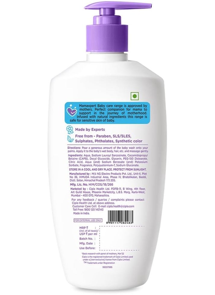 Cipla Mamaxpert Baby Wash (400mL) | Gentle & Nourishing Baby Body Wash | Safe for Sensitive Skin | Hypoallergenic | Tear-Free Formula for Newborns & Infants - pzsku/ZF7344D7DD663F1A2C6F5Z/45/_/1737464821/b6093bc9-9550-4fc9-a951-fdfe8bf50d5f