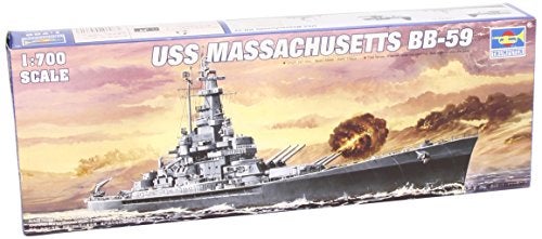 Trumpeter 1700 USS Massachusetts BB59 Battleship Model Kit - Image 1