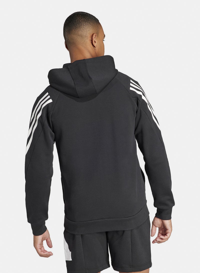 Adidas Future Icons 3 Stripes Full-Zip Hoodie - Image 3