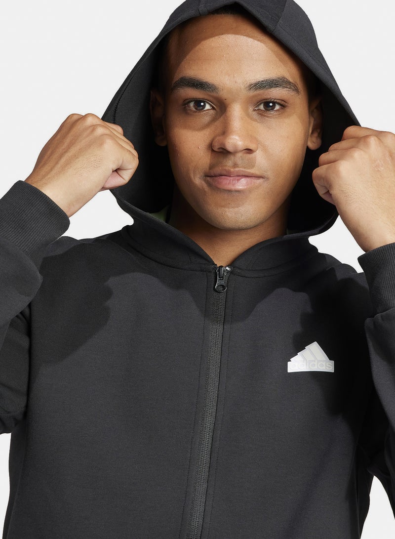 Adidas Future Icons 3 Stripes Full-Zip Hoodie - Image 5
