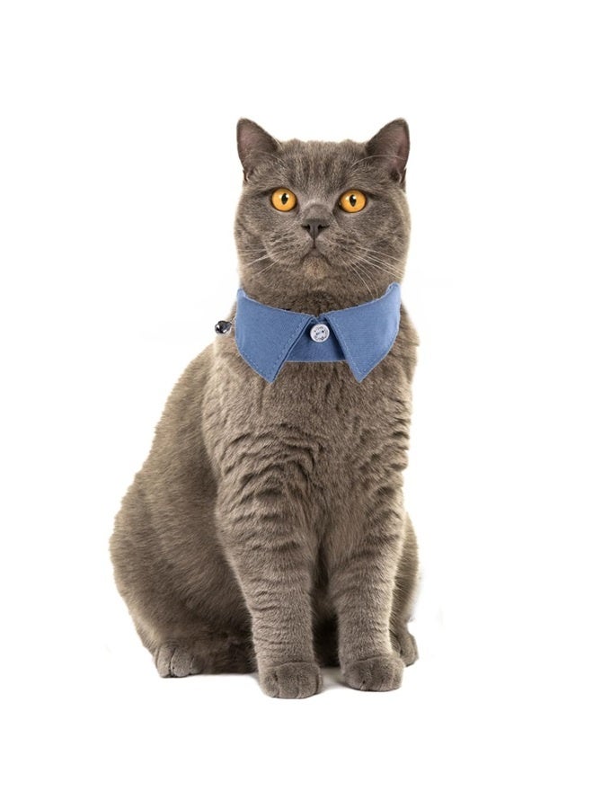 Loquat 2pcs Cat Collar Breakaway with Cute Bow Tie and Bell for Kitty Adjustable Safety Designed with solid basic color and stripe style - Image 5