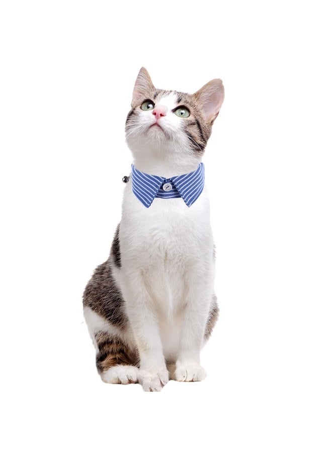 Loquat 2pcs Cat Collar Breakaway with Cute Bow Tie and Bell for Kitty Adjustable Safety Designed with solid basic color and stripe style - Image 4