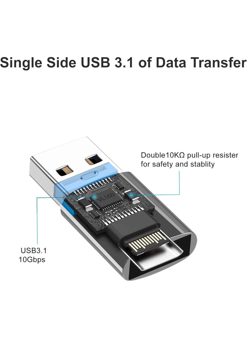 Mowsil USB 3.0 to USB-C Adapter, USB-A to USB-C Converter, 5Gbps,Aluminum Alloy, - Image 4