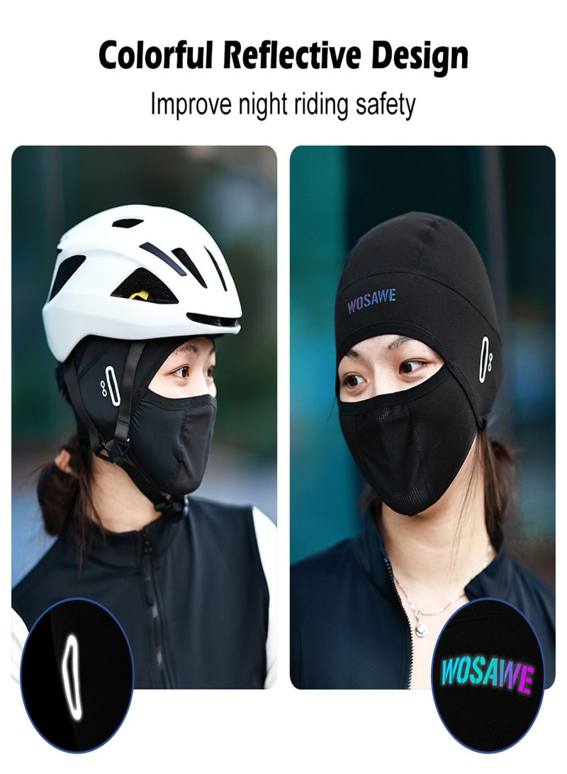 WOSAWE Ice Silk Face Protection Cycling Mask Anti-UV Cycling Cap Sport Face Mask Windproof Cycling Hood - Image 2