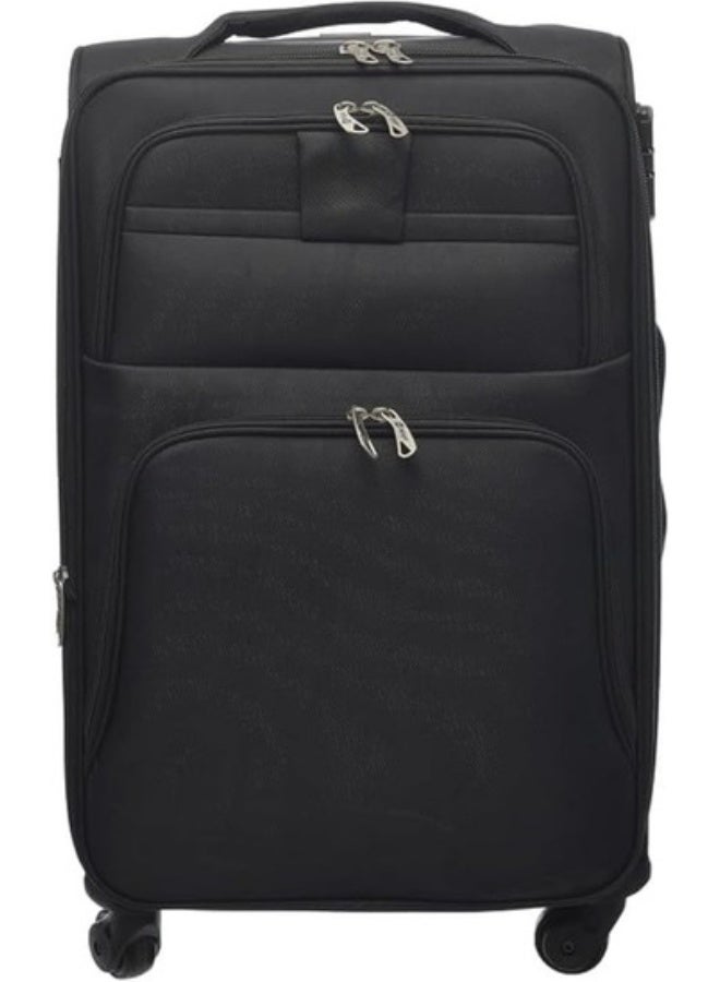 32-Inch Travel Luggage Trolley Bag – Black – Lightweight Durable Suitcase with Wheels - Image 3