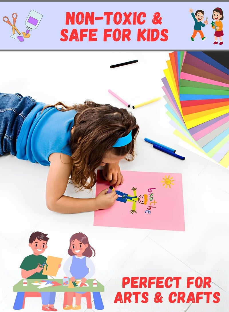 زستو ورق كرتون ملون A4 عدد 100 ورقة – سماكة 180 جم/م²، أوراق ملونة متعددة الألوان عالية الجودة للأعمال الفنية والطباعة، المشاريع المدرسية، قصاصات الورق، صناعة البطاقات، الأشغال اليدوية، والاستخدام المكتبي – ورق مقوى ديكوري للمشاريع الإبداعية - Image 4