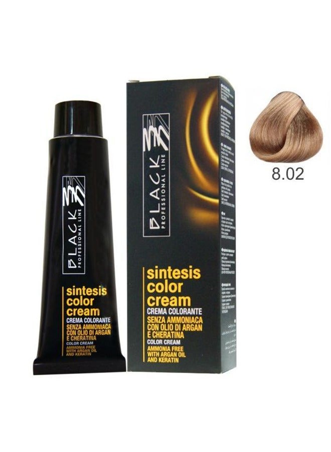 بلاك بروفيشينال لاين كريم سينتيسيس الأسود رمل 8.02 - لون شعر خالي من الأمونيا مع زيت الأرجان - Image 1