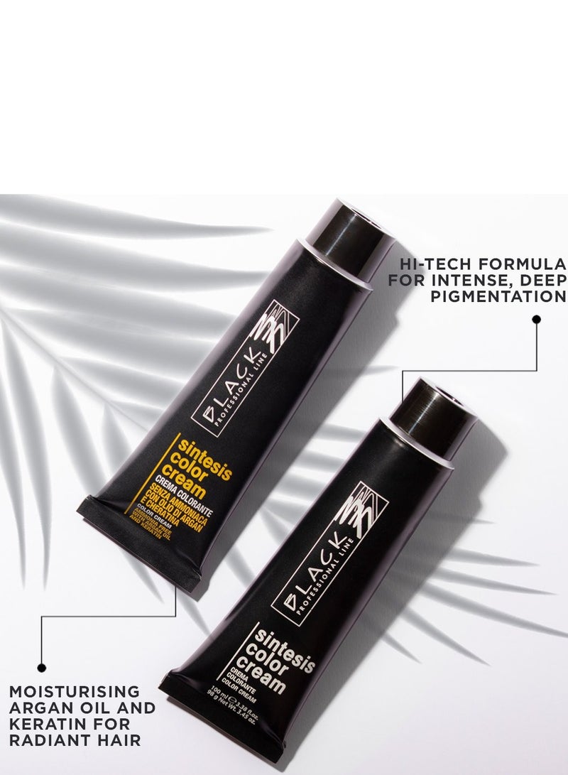 بلاك بروفيشينال لاين كريم سينتيسيس الأسود رمل 8.02 - لون شعر خالي من الأمونيا مع زيت الأرجان - Image 3