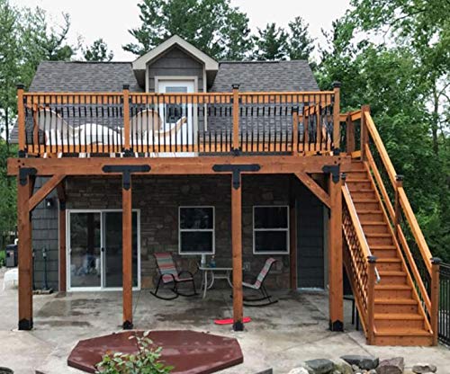 Ozco Laredo Sunset 4x4 Post Base Twin Rail Saddle - Image 4