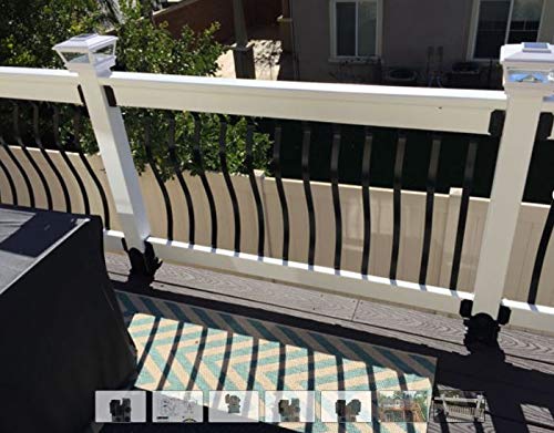 Ozco Laredo Sunset 4x4 Post Base Twin Rail Saddle - Image 5