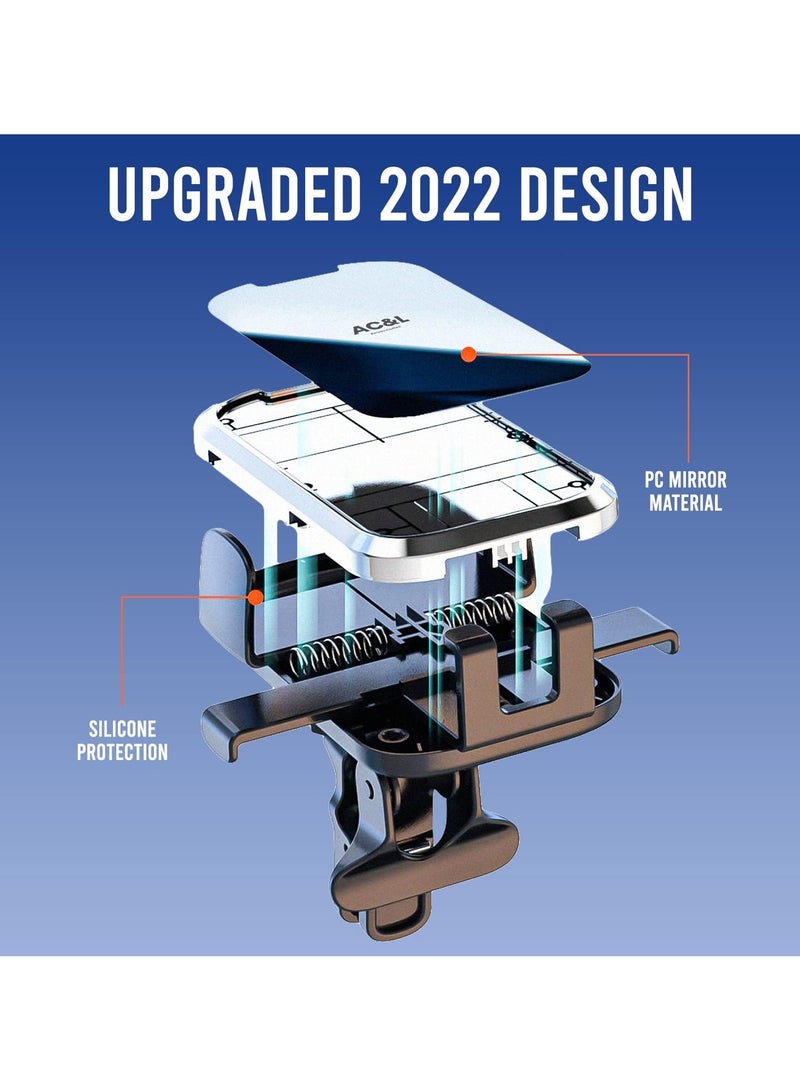 AC&L Car Mount Phone Holder, Easy Clamp Cell Phone Holder With Strong suction for Car Dashboard, Windshield, Air Vent, 360 Degree Rotation & Adjustable Mobile Stand Compatible with All Smartphone - Image 2