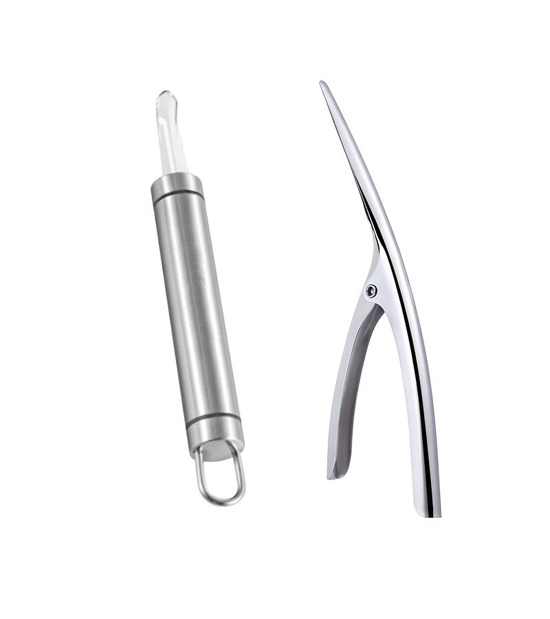 2PC 304 Stainless Steel Shrimp Peeling Tool Set Shelling And Deveining 2 In 1 Seafood Processing Kitchen Essential - Image 4