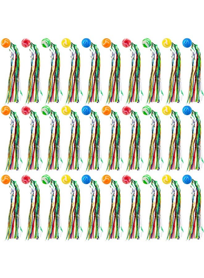 Hungdao Comet Balls Bouncy Balls Party Favors For Kids Toddler Large Rubber Bouncy Balls With Colorful Streamers Rainbow Party Favors Kid Classroom Return Gift(30 Pcs) - Image 1