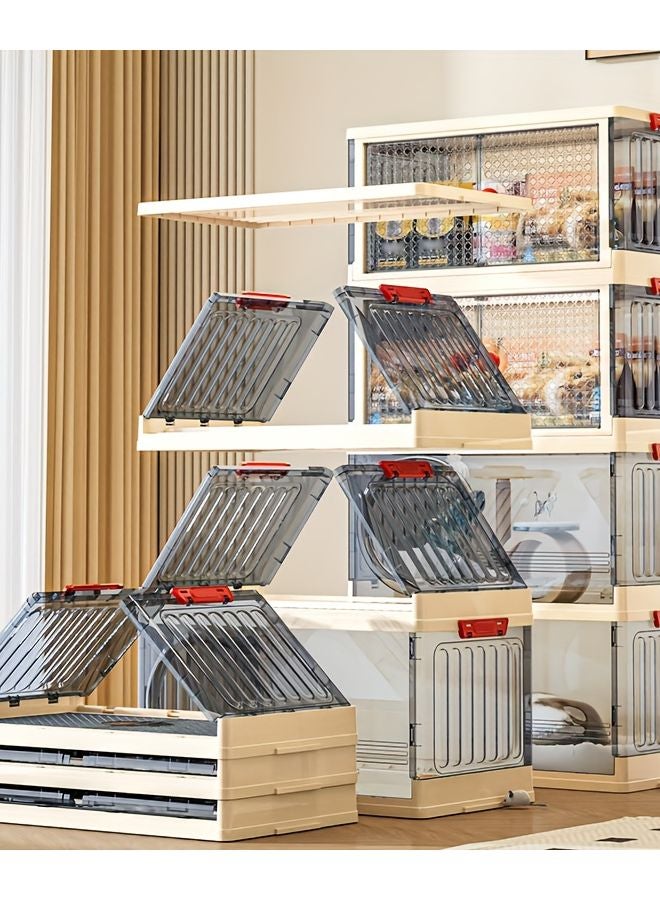 منزل قطط قابل للطي من طبقتين مع غطاء سرير حيوان أليف متعدد المستويات صندوق تخزين - Image 3