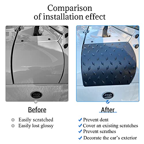 Bentolin Cowl Body Armor Powder Coated Finish Outer Cowling Cover Compatible with Jeep Wrangler JK Rubicon Sahara X Off Road Sport Unlimited 2/4 Door 2007-2018 - Image 5