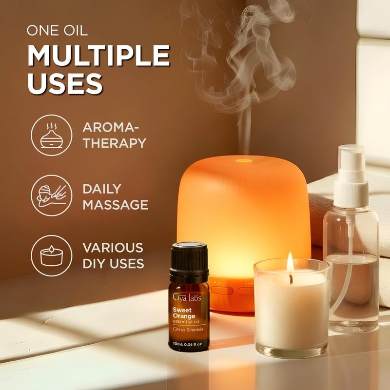 Gya Labs Orange Essential Oil - 0.34 Fl Oz - for Hair, Skin, Diffuser, Aromatherapy & DIY Candle Making Scent - Image 5