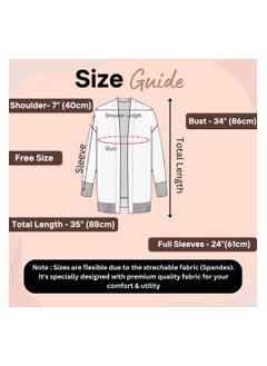 TUMMY TUMMY Bamboo Cotton Off White Maternity Shrug for Women  - Image 5