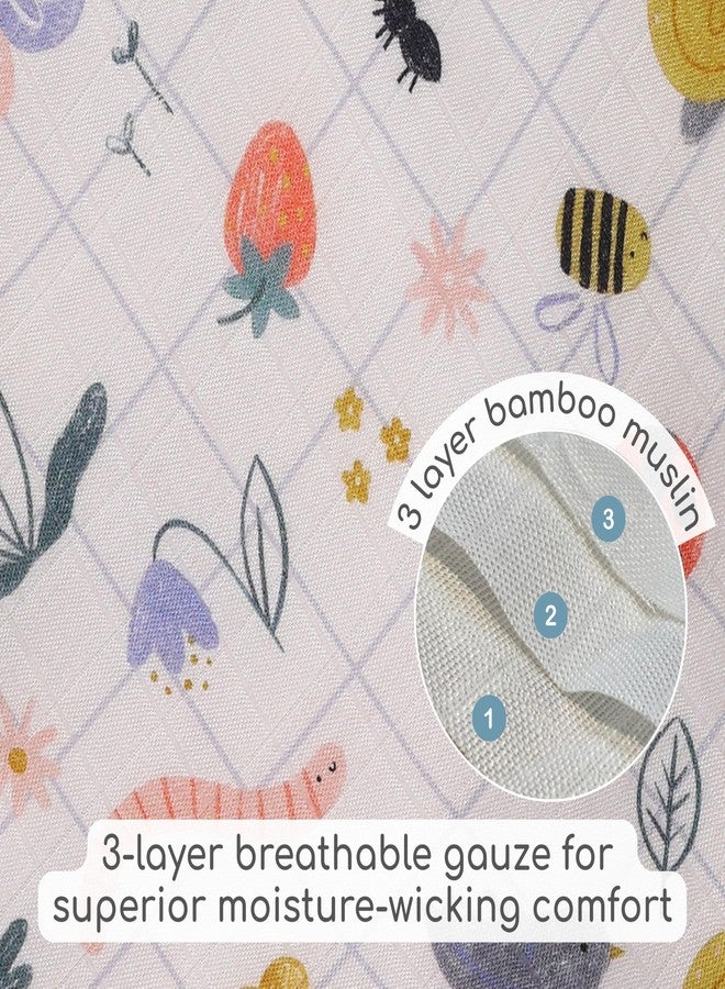 Cocoon Care Bamboo Muslin Cotton Premium 3-in-1 Baby Towel Wrap | Swaddle Wrap & Nursing Cover |3-Layer Ultra-Soft & Breathable Muslin | 35 x 35 Inch |Gardeners - Image 3