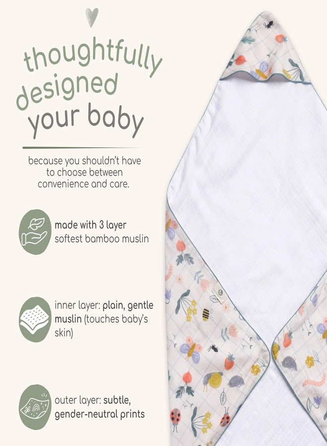 Cocoon Care Bamboo Muslin Cotton Premium 3-in-1 Baby Towel Wrap | Swaddle Wrap & Nursing Cover |3-Layer Ultra-Soft & Breathable Muslin | 35 x 35 Inch |Gardeners - Image 5