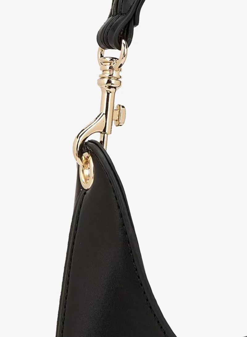 Celeste BLACK Solid Shoulder Bag With Strap Handle for Women | Best Price UAE