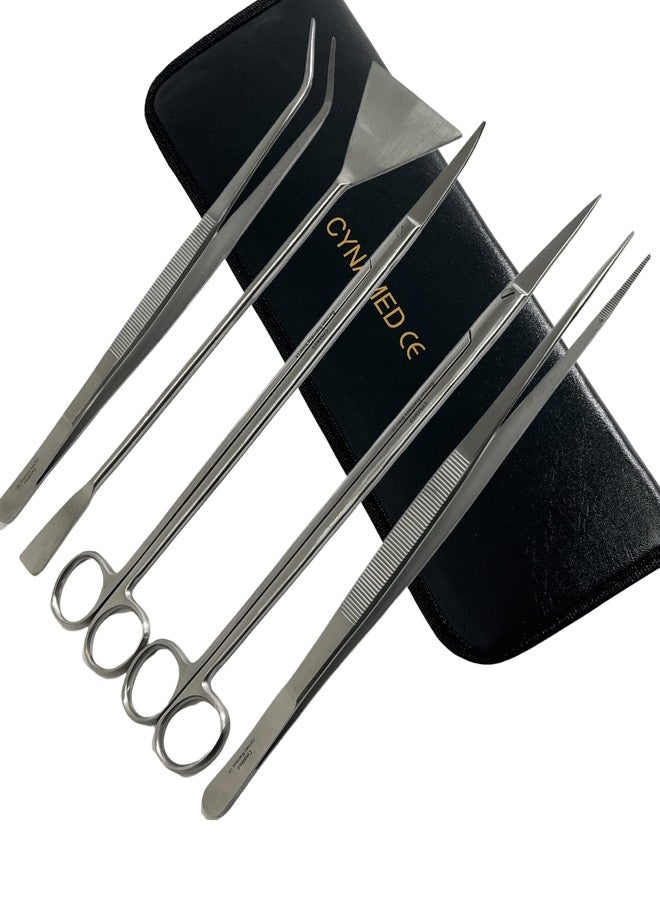 CYNAMED Aquarium Cleaning Set AQUASCAPING Tools 5 Pieces German Stainless Steel CYNAMED - Image 2