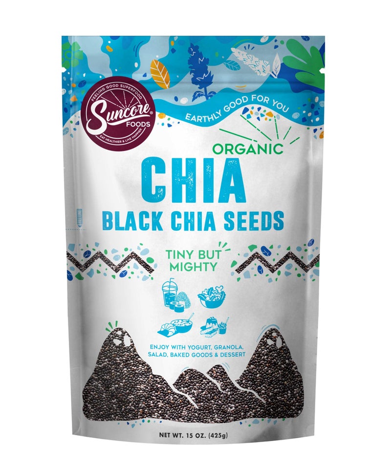 Suncore Foods Organic Black Chia Seeds GlutenFree NonGMO 15oz 1 Pack - Image 3