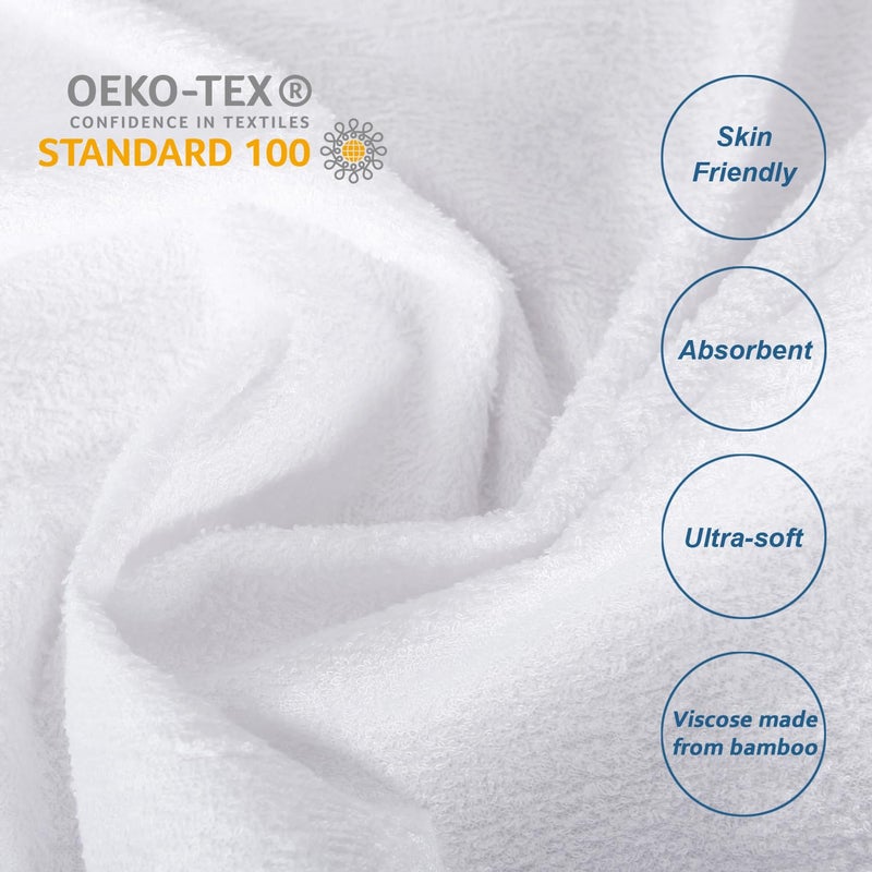 Moonsea Moonsea Waterproof Mattress Protector Mattress Cover  Smooth Top Mattress Protector for Kids  Breathable Skin Friendly and Noiseless Fitted Sheet RV Short King Size Viscose Made from Bamboo Terry - Image 2
