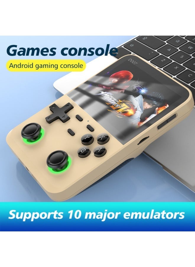 ELTRAZONE D007PLUS Nostalgic Retro Handheld Game Console Android System 3.5-Inch HD Display Dual Joystick Portable Gaming Device Built-in Games Expandable Storage Rechargeable Battery Champagne Gold - Image 2