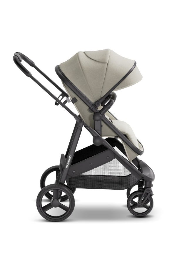 Mompush - Wiz 2 in 1 Baby Stroller with Bassinet Mode, Khaki, 0-3 Y - Image 4