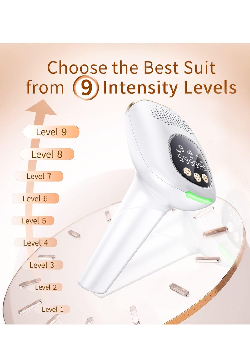 PENG GENERAL Laser Hair Removal, Hair Removal Device with Ice-Cooling Painless Care Function for Women and Man, IPL Hair Remover 999,999 Flashes for Facial Armpits Legs Arms Bikini Line  - Image 4