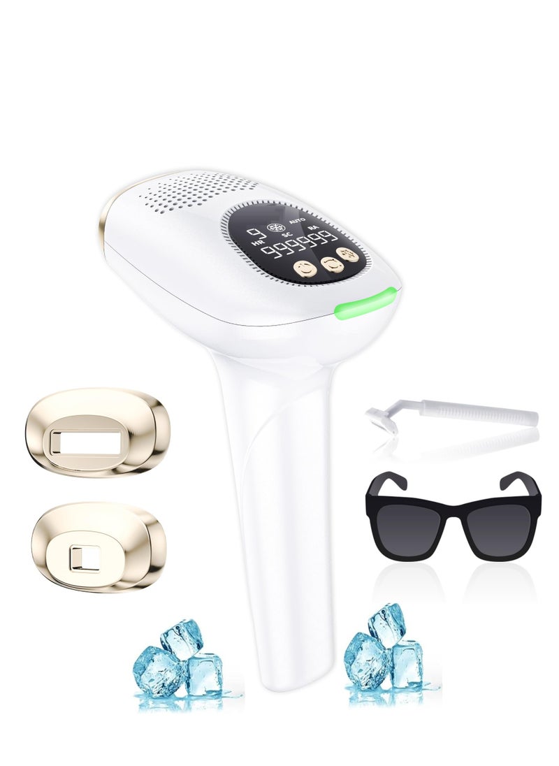 PENG GENERAL Laser Hair Removal, Hair Removal Device with Ice-Cooling Painless Care Function for Women and Man, IPL Hair Remover 999,999 Flashes for Facial Armpits Legs Arms Bikini Line  - Image 1