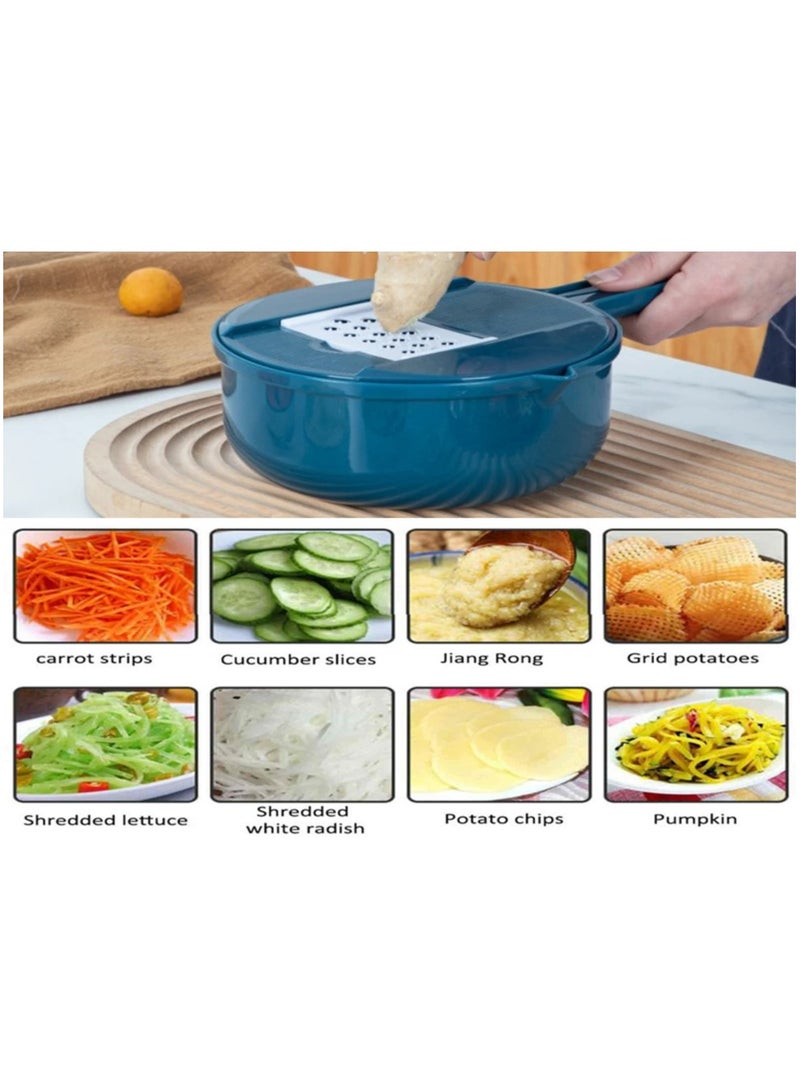 dreamons link 9-in-1 Multi-functional Chopper with Large Capacity Veggie Grater, Guard, and Egg White Separator - Portable Slicer Shredder by Dreamons Link - Image 4