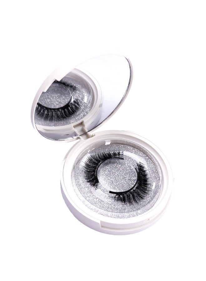 مجموعة رموش صناعية مغناطيسية، رموش مغناطيسية قابلة لإعادة الاستخدام، مزيج من الرموش العلوية والسفلية (العين اليمنى والعين اليسرى منفصلتان)، مجموعة رموش صناعية ثلاثية الأبعاد طبيعية خالية من الغراء مع أداة تطبيق، سهلة الارتداء - Image 1