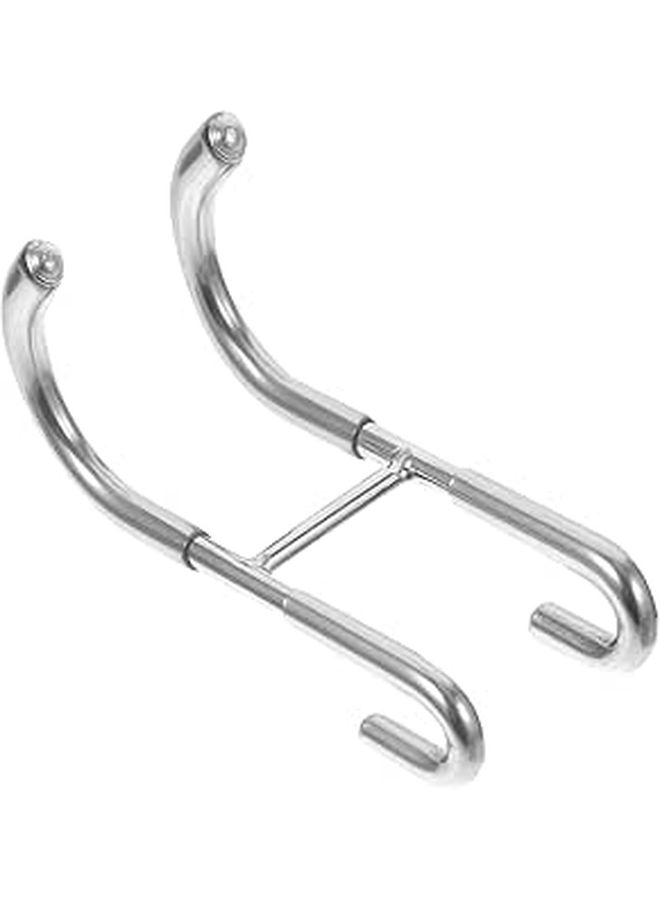 304 Stainless Steel Double Shower Hook for Glass Door Towel and Robe Organizer Rust Resistant - Image 1