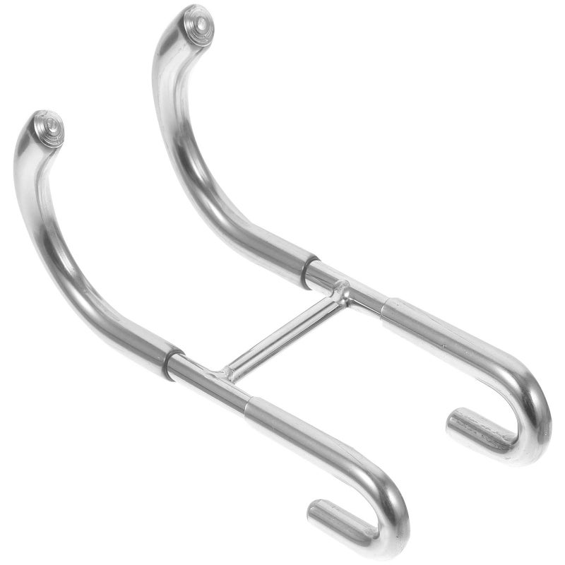 304 Stainless Steel Double Shower Hook for Glass Door Towel and Robe Organizer Rust Resistant - Image 2